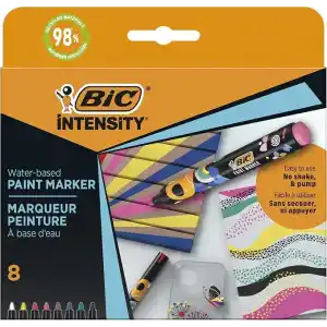 Bic Intensity Kalıcı Kalem, Yuvarlak Uç, 4,5 mm, 8 Adet, 8 Farklı Renk