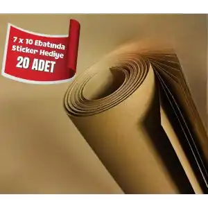 1. Kalite Kraft Kağıt Ambalaj – Hediye Çeyiz & Paketleme Kağıdı 100x150 cm 20’lu Saman Kağıt