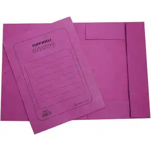 Kapaklı Dosya Karton 50 Adet Pembe (telsiz)