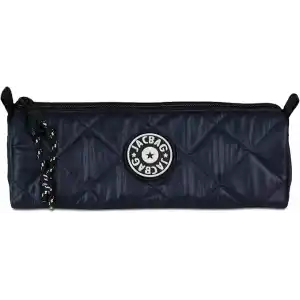 Jacbag Prime Soft Kapitone Kalem Kutusu, Pembe, Fermuarlı (Lacivert)