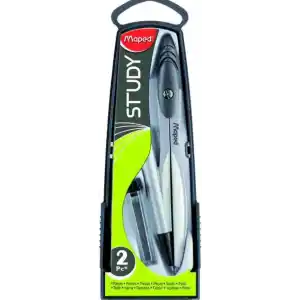 Maped Study Versatil Kalemli Pergel, 0,5 mm, Metal Halka, Ergonomik Baş, 2li Set