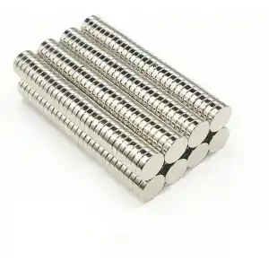 100 Adet 8x2mm Yuvarlak Güçlü Neodyum Mıknatıs (Çap 8 m m Kalınlık 2 mm)
