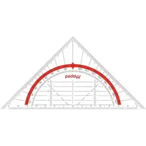 Maped Helit M028600 – gönye Geo-Flex, 16 cm, şeffaf