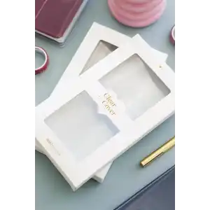 Matt Notebook 9x17 cm Ciltli Ajanda Defter Şeffaf Koruma Kılıfı
