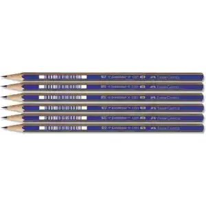 Faber-Castell 1221 Dereceli Resim Kalemi 2B, 6lı Paket
