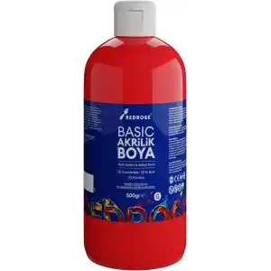 Kırmızı Basic Akrilik Boya 500gr