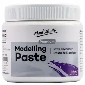 Mont Marte tekstüre macunu 500ml - Beyaz - Pürüzsüz doku oluşturur - Akrilik boya ve yağlı boya için uygundur - tuvaller için modelleme macunu