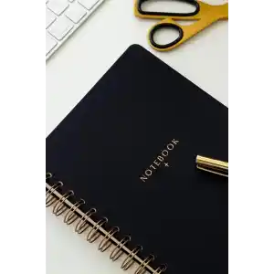 Matt Notebook A5 15x21 cm Spiralli Keten Not Defteri Siyah