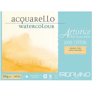 Honsell 30014561 - Fabriano Artistico Acquarello sulu boya, yüksek kaliteli sanatçı - sulu boya kartonu, doğal beyaz, ince tanecikli soğuk preslenmiş, yakl. 45,5 x 61 cm, 10 yaprak 300 g/m²