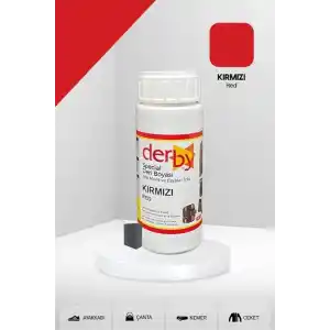 Derby Special Deri Boyası 100 Ml Mont Eşya Çanta Kemer Cüzdan Ayakkabı Deri Boyası, Kırmızı