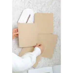 Matt Notebook 18x24cm 4lü Defter Set Kareli Terzi Dikiş Kraft Geri Dönüşümlü