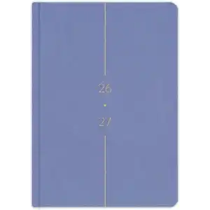 Matt Notebook 2026-2027 A5 Keten Akademik Ajanda 15x21 cm - 17 Aylık Lila