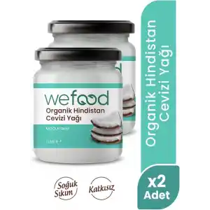 Wefood Organik Hindistan Cevizi Yağı 150 ml 2li (Soğuk Sıkım)