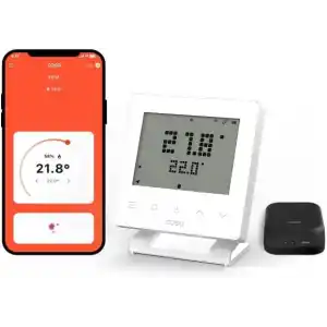 Cosa Akıllı Oda Termostatı Kablosuz Kombi Kontrolü v5 (Beyaz)