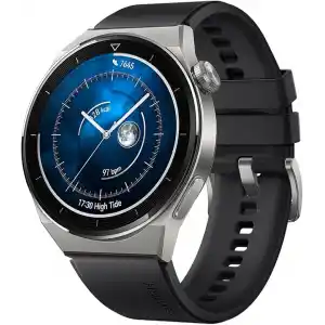 Huawei Watch GT 3 Pro 46mm Titanyum Kasa ve Siyah Kauçuk Kayış Akıllı Saat