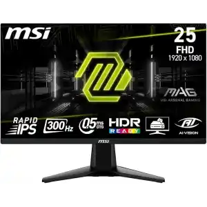 MSI 24.5 MAG 255XF, Gaming Monitör, FHD, 16:9 Flat, IPS, 300HZ, 0.5ms (GTG), Adaptive-Sync