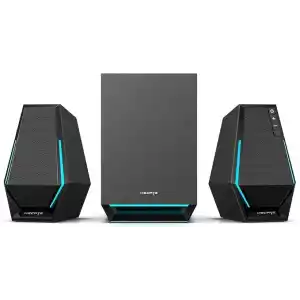 Edifier G1500 MAX 2.1 Bilgisayar Hoparlör Sistemi, Subwoofer Line Out ile 60W Hecate Oyun Hoparlörleri, RGB Işık, Bluetooth 5.3, USB, Type-C, 3.5mm AUX Girişi, Siyah