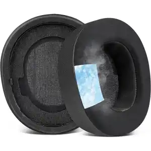 SteelSeries Arctis Nova Pro Wireless (Nova Pro Kablolu ile Uyumsuzdur!) & Nova Elite ile Uyumlu Soğutucu Jel Kulaklık Pedi - İpeksi Kumaş & Hafızalı Köpük Kulaklık Süngeri (Soğutucu Jel - Kumaş)