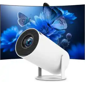 Mini Projektör 4K Taşınabilir Destek WiFi 6 BT 5.4 [Entegre Uygulama] Android 14