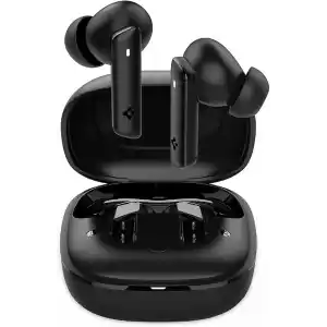 Spigen Audio TWS P20 Bluetooth Kablosuz Kulaklık - ANC Pro Aktif Gürültü Engelleme & 10mm Graphene Sürücü & 30 Saat & ENC 6 Mikrofon & Şeffaf & Gaming Mod iPX5 Black - ASD07888