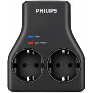 Philips CHP7022B/62 İkili Akım Korumalı Priz 1140J Aşırı Gerilim Koruma