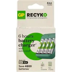 GP Batteries B423 USB Pil Şarj Cihazı 4 Adet 2600 AA Kalem Pilli Set
