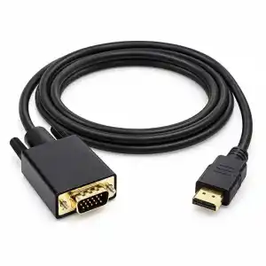 PrimeX PX-1440 1.8 Metre HDMI to VGA Görüntü Kablosu, HDMI Çıkıştan VGA Monitör Projeksiyona Dönüştürücü, PC Laptop PS5 Xbox Uyumlu, Full HD, Tek Yönlü