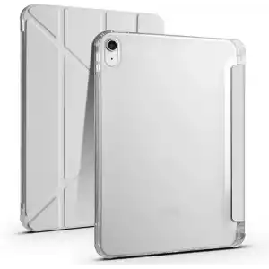 iPad 11.Nesil A16 11inç/10.Nesil 10.9 inç İle Uyumlu Kalemlikli, Uyku Modlu, Mıknatıslı, Üçgen Standlı, Darbeye Dayanıklı Kaplama Akıllı Kılıf (Gri, iPad 11.Nesil A16 11inç/10.Nesil 10.9)