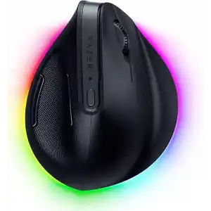 Razer Pro Click V2 Vertical - Sağ elini kullanan kullanıcılar için dikey ergonomik kablosuz fare - AI İstemi Yardımı - 30K Optik Sensör - Windows & Mac (9 aya kadar pil ömrü) Siyah