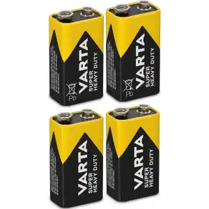 VARTA SUPER HEAVY DUTY 9V PİL - 4LÜ EKONOMİK PAKET