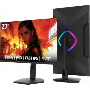 GamePower Lunis L60 27 280Hz 0.5Ms Fast IPS FHD RGB Pivot Gaming Monitör (Sıfır Ölü Piksel Garantili)
