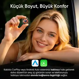 S-Link SL-CAR02 4in1 Android ve Apple Cihazlar Airplay ve MirrorLink Kablosuz Android Auto ve Carplay