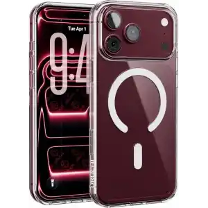 URUCHI Manyetik Şeffaf Kılıf, iPhone 18 Pro Max / 17 Pro Max ile Uyumlu, Sararmaz Tam Sert Mika (Kenarları Dahil), Ultra İnce, Darbeye Dayanıklı Kristal Kapak