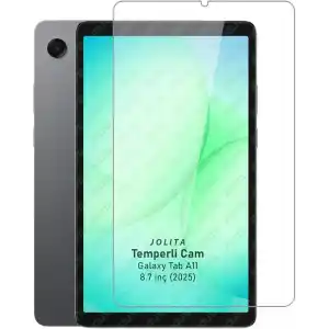Jolita Samsung Galaxy Tab A11 8.7 inç Uyumlu Temperli Ekran Koruyucu Kırılmaz Cam X133 X135 X137 2025