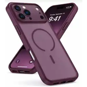MagSafe Uyumlu iphone 18 promax Kılıf Burgundy Cherry (iPhone 18 Pro Max)