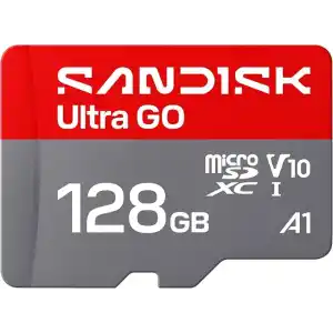 Sandısk Ultra Go Microsd Uhs I Card 128 Gb, Up To190mb/s,