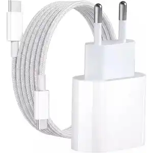 35W Hızlı Şarj Aleti Seti – iPhone 15/16 / 17 Serisi Uyumlu Type-C to Type-C Örgülü Kablo & 35W PD Adaptör + 60W Örgülü Kablo