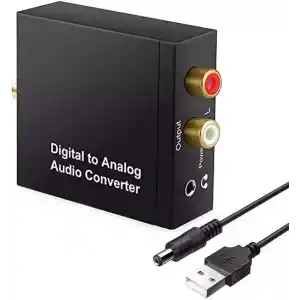 Alfais 5057 Dijital To Analog Optik Ses Tos Çevirici Dönüştürücü Adaptör, 3.5mm