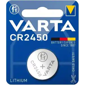 Varta Lityum pil CR 2450, 560 mAh, 3 V, tekli blister