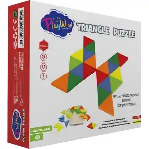 Eğitici Ahşap Üçgen Puzzle 1 Adet
