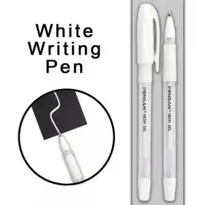 Ergonomik Beyaz Jel Kalem 1 mm Elmas Uçlu Yazım Aracı