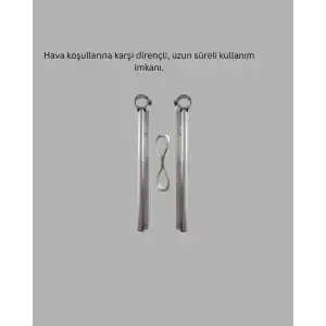 Pratik Çamaşır Askılığı 25x60 cm Kare Balkonlar için