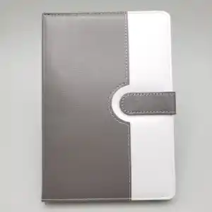 Modern Tasarımlı Çizgili Termo Deri Defter A5 Boyut