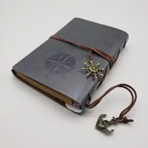 Şık Eskitme Deri Defter 150 Sayfa Günlük
