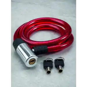 Kompakt Metal Başlıklı Bisiklet Kilidi 15 mm 80 cm Uzunluk