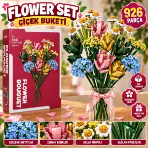 Şık Çiçek Buketi 926 Parça Seti