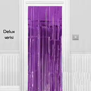 Mor Işıltılı Duvar ve Kapı Perdesi 90x200 cm Dekorasyon