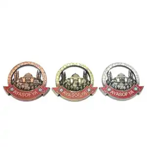 Metal İstanbul Temalı Magnet 7,5 cm Dekoratif Aksesuar