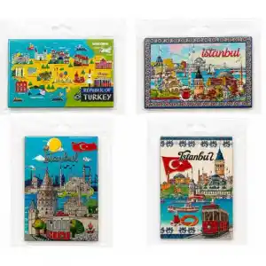 Temalı Silikon Buzdolabı Magnet 5x7,5 cm (İstanbul Model)