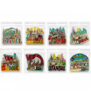 Temalı Silikon Magnet 7,5x7,5 cm (İstanbul Model)